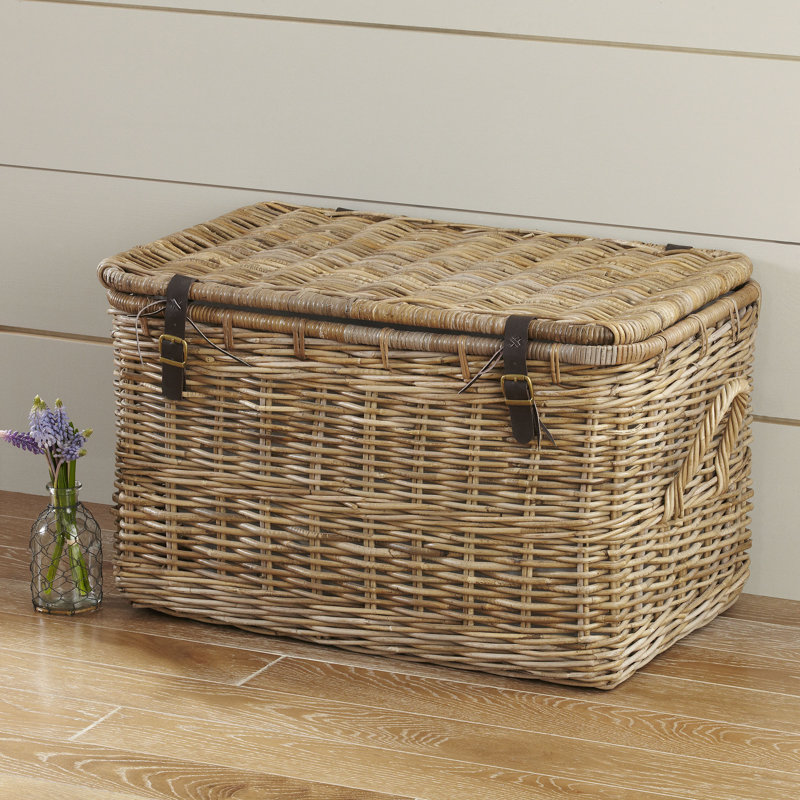 Birch Lane™ Daniels Rattan Lidded Basket & Reviews Birch Lane